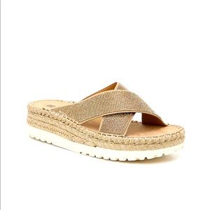 KIMBERLY ESPADRILLE WEDGE SANDAL size 8